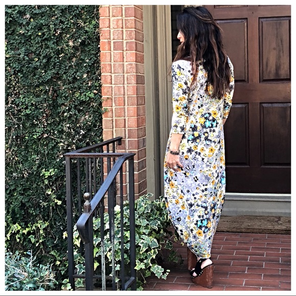 Spring floral loose fit side pockets bubble dress - Picture 5 of 8